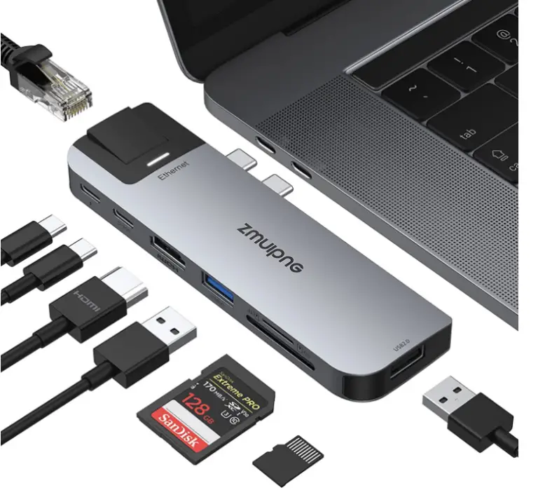 Концентратор 8 в 2 ZMUIPNG ZM1816 для MacBook Pro MacBook Air Луцьк - фото 1