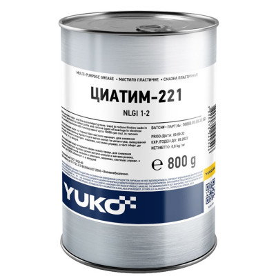 Смазка автомобильная Yuko ЦИАТИМ-221 1л (4820070242546) Винница - изображение 1