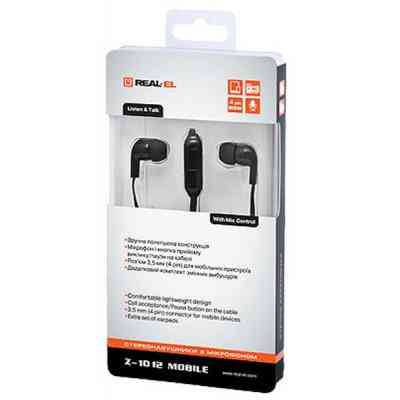 Наушники REAL-EL Z-1012 Black Винница