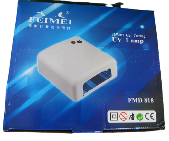 УФ лампа 36 ВТ для наращивания ногтей Simei-Femei c таймером внутри лист металла, проффессиональная Киев - изображение 4