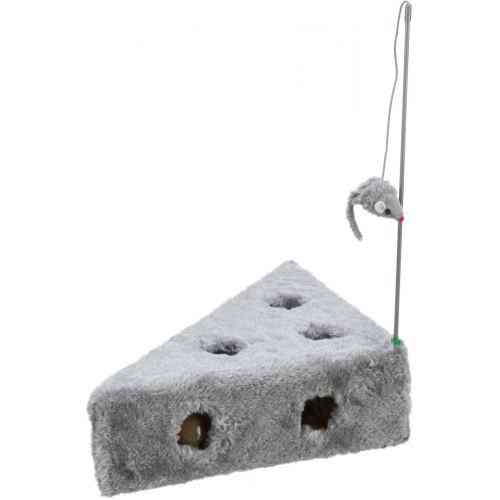 Игрушка Trixie для кошек Сыр с мышкой и тремя мячиками плюш 36х8х26 см Киев