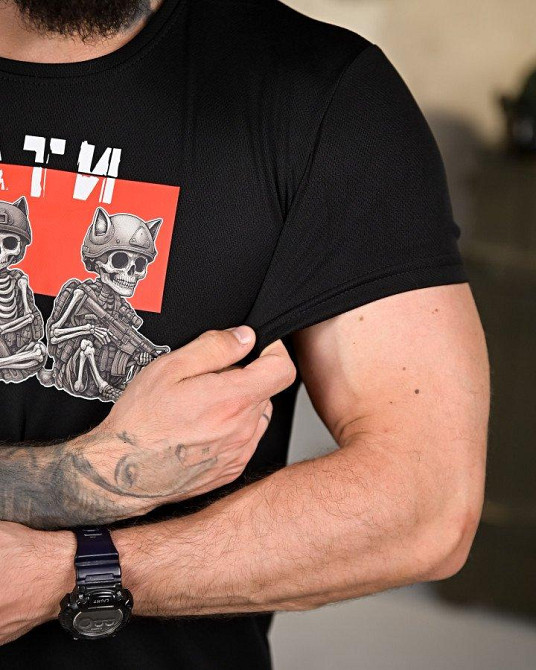 Тактична футболка потовідвідна КАТІ чорна ПП4668 Одеса - фото 4