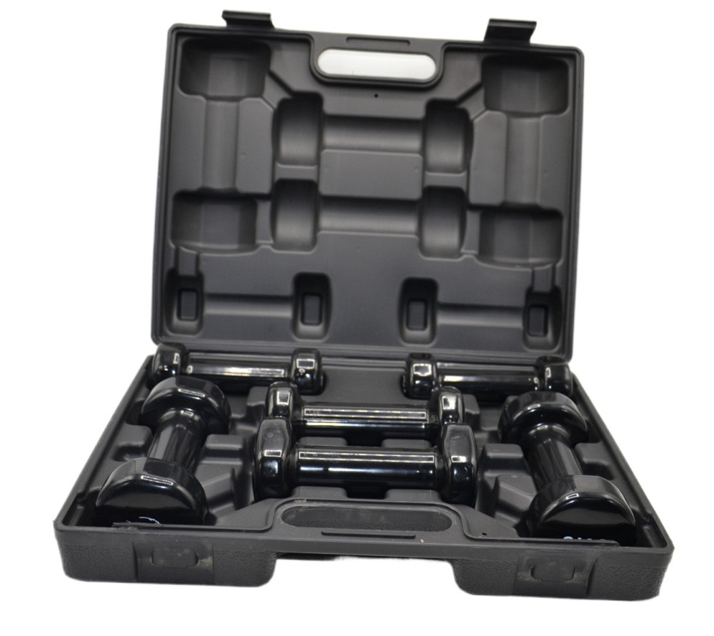 Набір гантелей в кейсі 9 кг. PowerPlay 4121 Fitness Dumbells (2шт.*1кг. 2шт.*1,5кг. 2шт.*2кг.) Кам'янське - фото 4