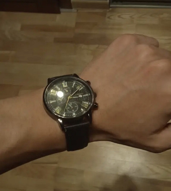 Подарочный набор для мужчин: наручные часы с 3 ориг. браслетами- диам 4см, длин 24см, шир рем 2см, без коробки Киев - изображение 8