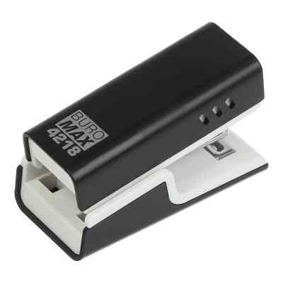 Степлер Buromax пластиковий МІНІ, 20 аркушів, (скоби №24; 26), 67,4 х 32,2 х 43,1 мм, чорний (BM.4218-01) Вінниця