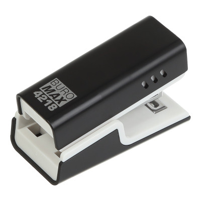 Степлер Buromax пластиковий МІНІ, 20 аркушів, (скоби №24; 26), 67,4 х 32,2 х 43,1 мм, чорний (BM.4218-01) Вінниця - фото 1