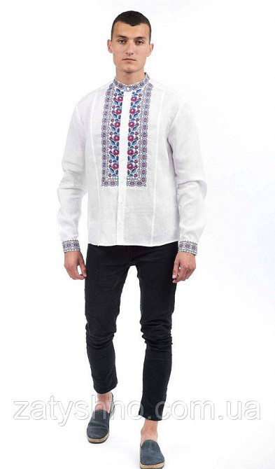 Стильна вишиванка чоловіча з красивим візерунком. Київ - фото 2