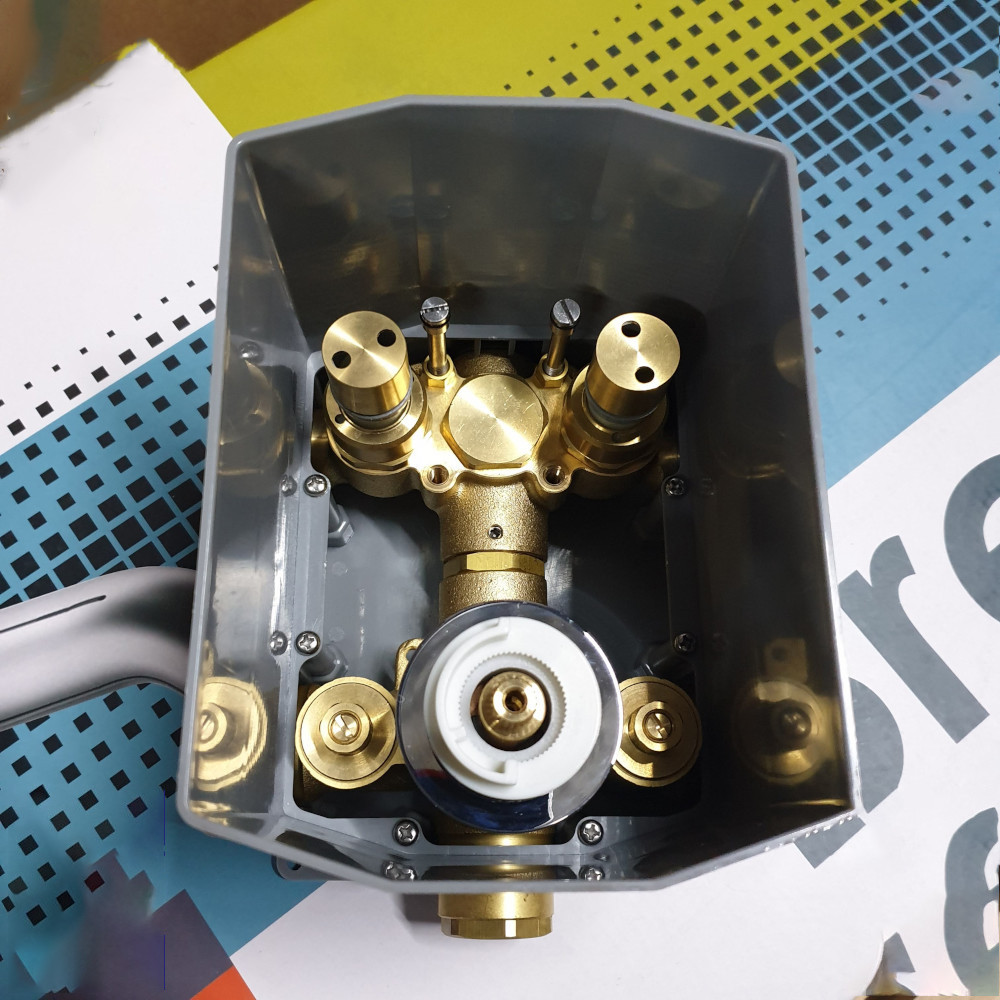 Термостат для ванни прихованого монтажу Imprese CENTRUM  на 2 споживача хром Київ - фото 3