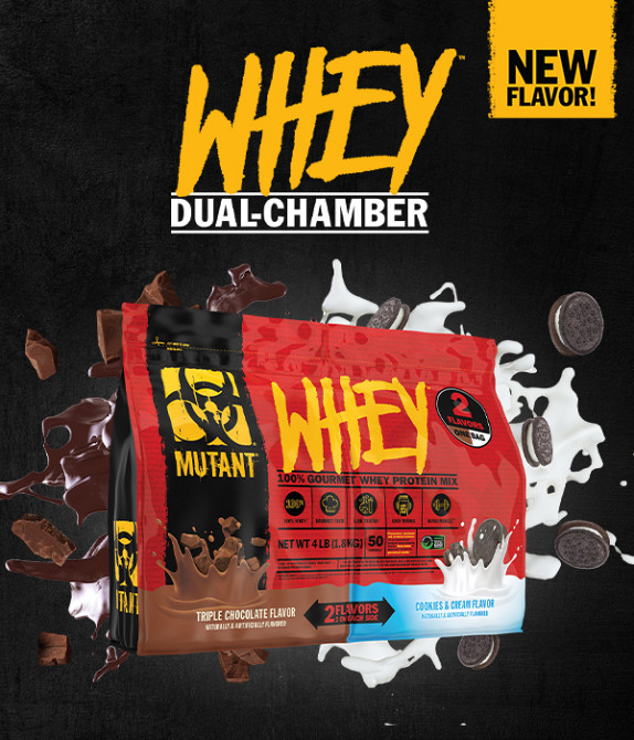 Протеин Mutant Whey 1800 г, Dual Chamber Triple Choc & Cookies & Cream Луцк - изображение 2