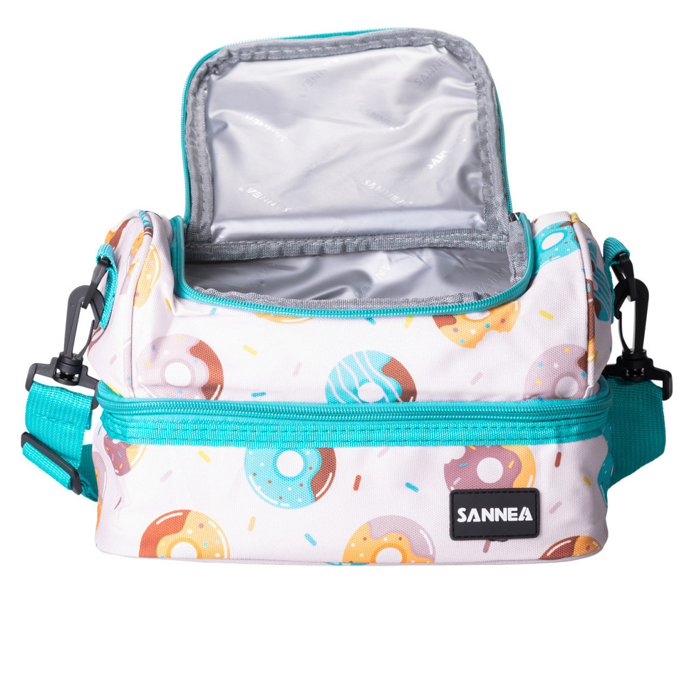 Ланч бег 25×15×15 (см) сумка для їжі в школу термосумка 7 (л) дитяча для ланчу, пікніка Рожевий HP-14-11 Київ - фото 2