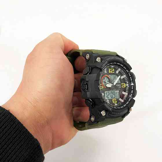 Годинники спецпризначенці SKMEI 1283AG ARMY GREEN, Годинник військовий чоловічий, WB-804 Годинники спортивні Київ