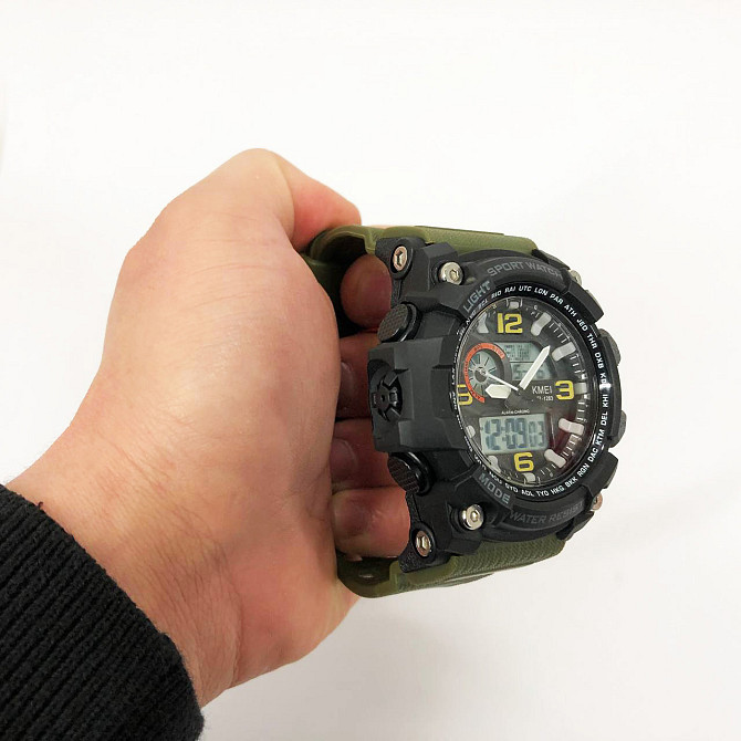 Годинники спецпризначенці SKMEI 1283AG ARMY GREEN, Годинник військовий чоловічий, WB-804 Годинники спортивні Київ - фото 5