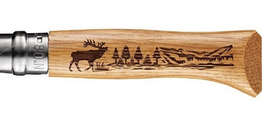 Кухонний Складаний Ніж Оpinel No.8 "Animalia Deer" (002332) Олень у гірських лісах Нововолинськ - фото 5