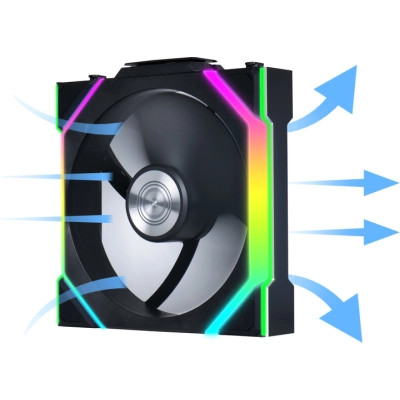 Кулер до корпусу Lian Li Uni Fan SL WIRELESS 120-1, Black (G99.12SL1W1B.00) Вінниця - фото 7