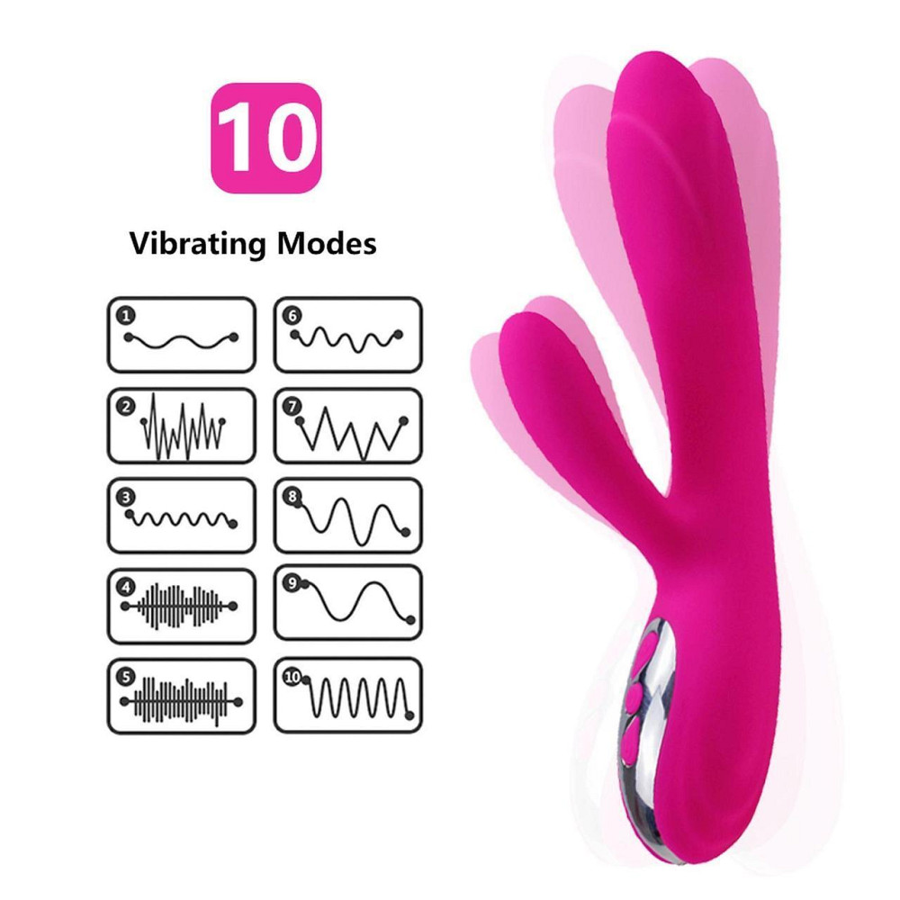 Вібратор - Joker Heating Double Vibrating Massage Stick Pink Sex Aura Київ - фото 10