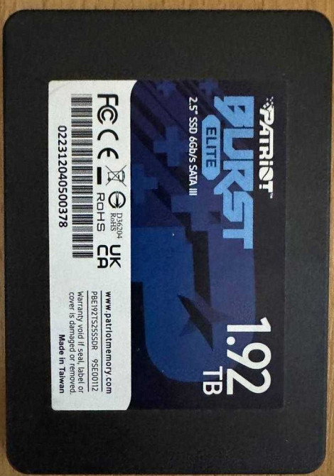 Идеальный SSD диск PATRIOT Burst Elite 1.92 TB. Киев - изображение 3