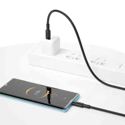 Дата кабель USB-C to USB-C 1.0m 100W braided black XO (NBQ199_С_Black) Винница