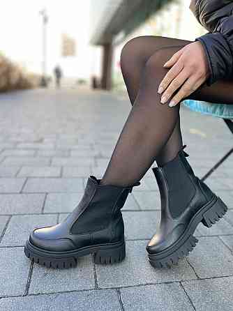 Edan Instruments Черевики жіночі EDAN 18 чорні (зима, шкіра натуральна) (5695) 41 Коломыя