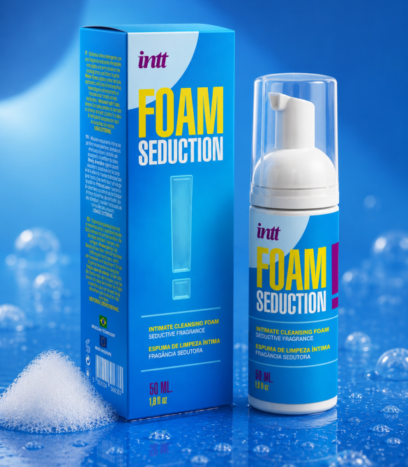 Піна для інтимної гігієни Intt FOAM SEDUCTION! унісекс, з ароматом, 50 мл Sex Aura Київ - фото 8