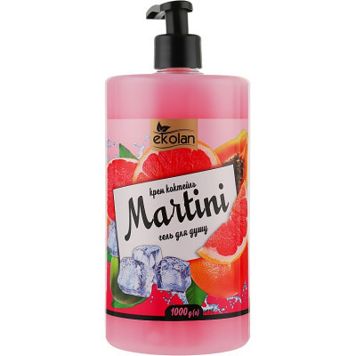 Гель для душу Ekolan Martini Крем-коктейль 1000 г (4820217131702) Вінниця - фото 1