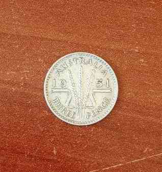 Австралия 3 пенса 1951 Серебро Полтава