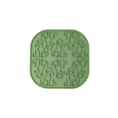 Универсальная посуда для животных Fiboo Lollipop Коврик для слизывания зеленый (FIB0040) Винница - изображение 1