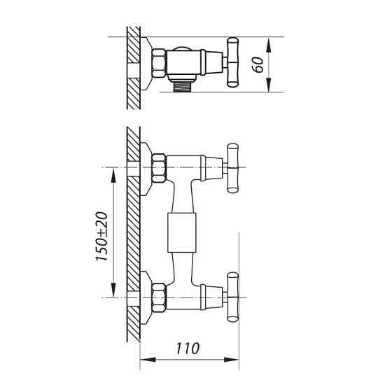 Смеситель для душа Zerix JIK5 102-A (ZX0407) Киев