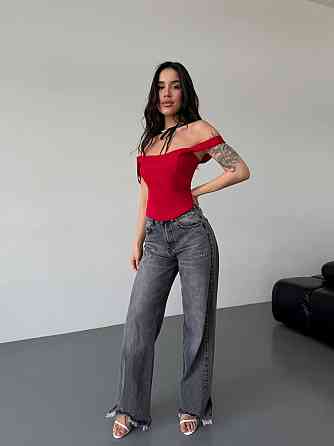 Женский стильный романтический корсет с двойным материалом костюмка Lux Красный, 46/48 Одесса