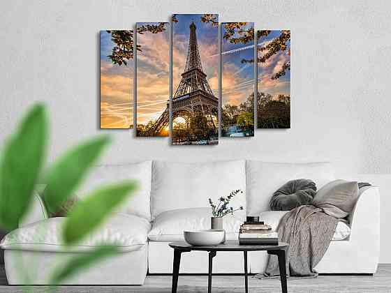 Модульна картина Париж Art-293_5 ( 80х118см ) Київ