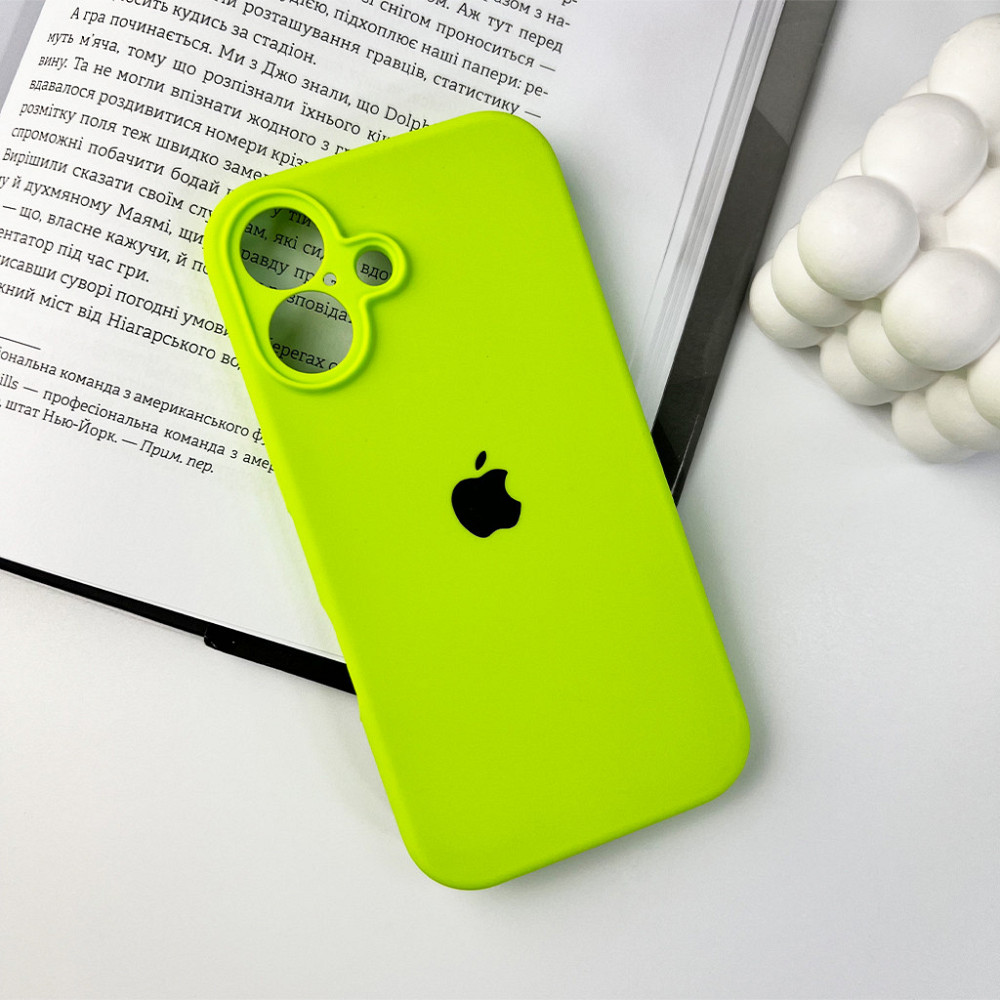 Чохол для смартфона Silicone Full Case AA Camera Protect for Apple iPhone 16 24,Shiny Green Київ - фото 6