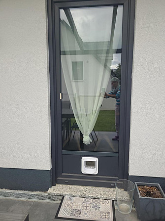 SureFlap Мікрочипні розумні дверцята для котів з контролем доступу білі захист від чужих тварин Dual Київ - фото 7