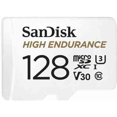 Карта пам'яті SanDisk 128GB microSDXC class 10 UHS-I U3 V30 High Endurance (SDSQQNR-128G-GN6IA) Вінниця