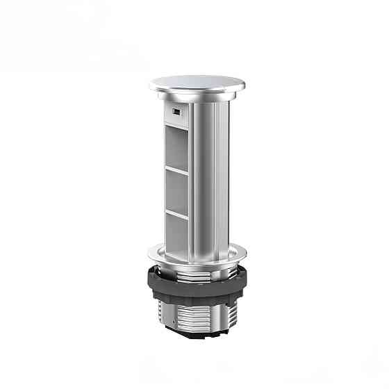 LIVOLO Пуста потрійна висувна розетка з USB Livolo срібний (VL- -S) Коломия