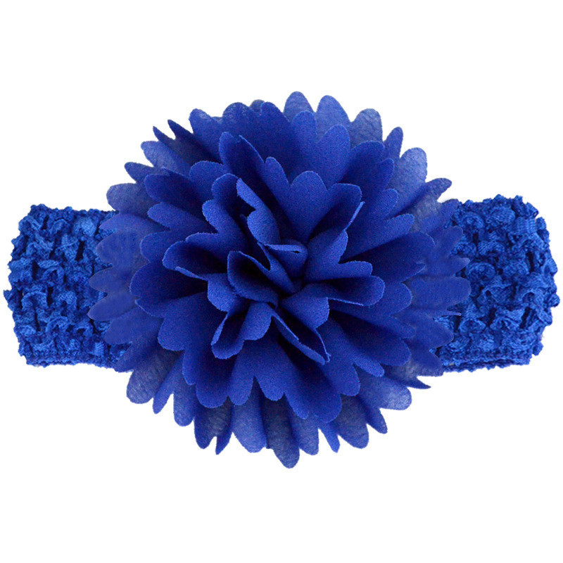 Повязка для девочки на голову с цветком 30-50 см синий Киев - изображение 1