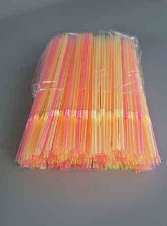 Трубочка d4.8-21см Люмінесцентна з гофрою (200 шт) Харків
