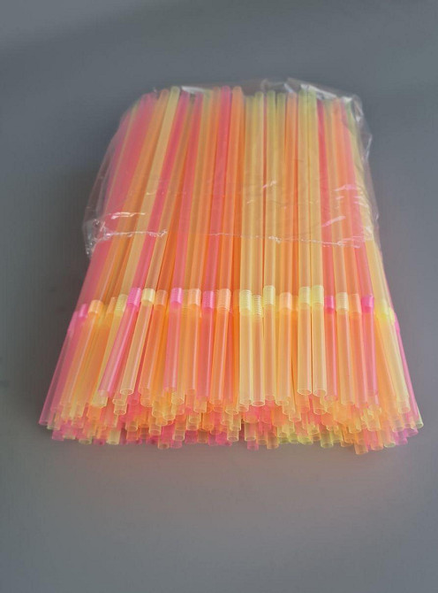 Трубочка d4.8-21см Люмінесцентна з гофрою (200 шт) Харків - фото 2