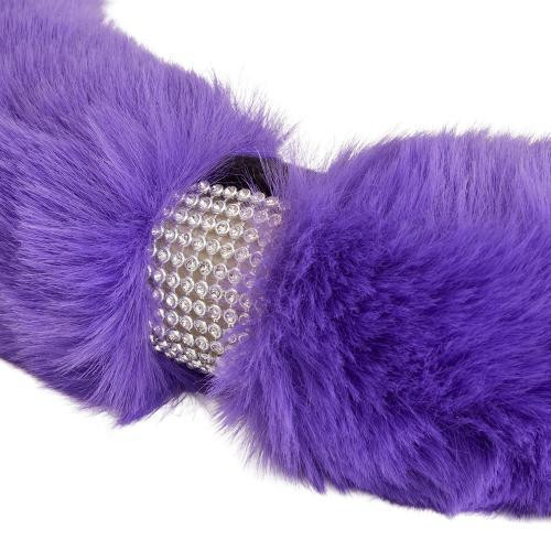 Чохол на кермо VLOD-24FA6 PRL M пурпуровий меховий без упаковки Харків - фото 9