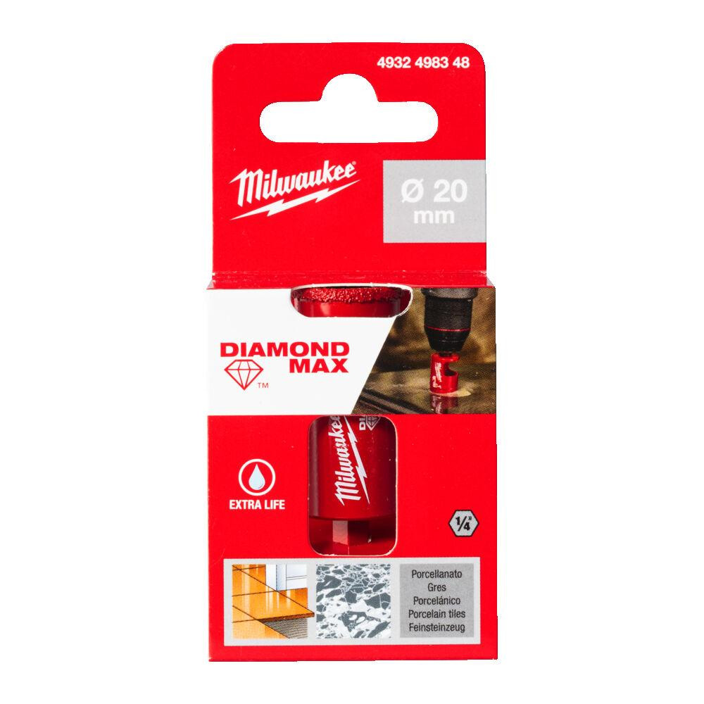Коронка алмазна Diamond Plus/Max MILWAUKEE, диаметр 20,0мм (1/4' Hex) (сверление с водой) Одесса - изображение 2