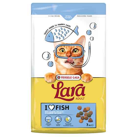 Lara Adult with Salmon ЛАРА ЛОСОСЬ сухий преміум корм для котів Київ