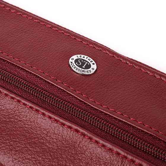Вместительная ключница из натуральной кожи ST Leather 22508 Бордовый Киев