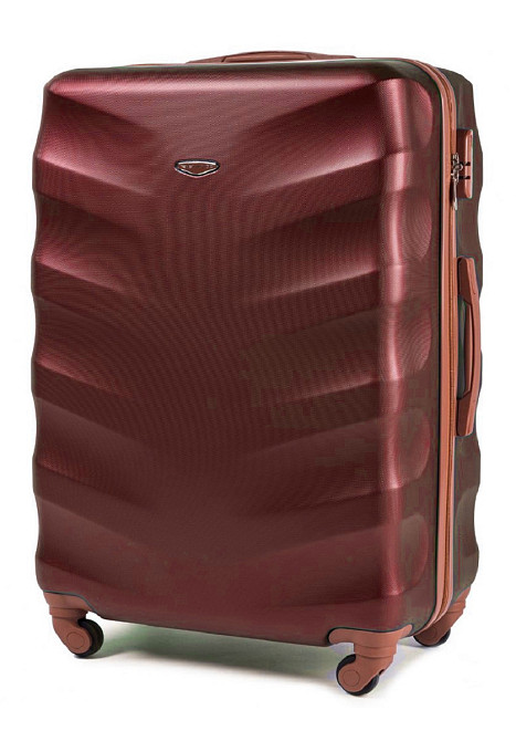 Валіза пластикова WINGS 402 середня бордова Київ - фото 1