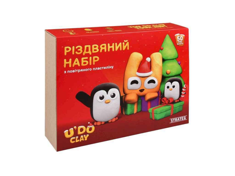 Набір для творчості UDO Clay: Різдвяний набір арт.31067 ТМ STRATEG Київ - фото 1