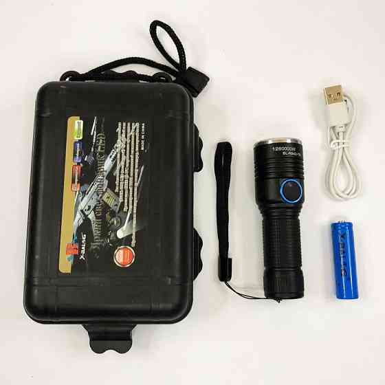 Світлодіодний ліхтар із зумом, Ліхтар ручний металевий Світлодіодний ліхтарик Акумуляторний HA-82 Львів