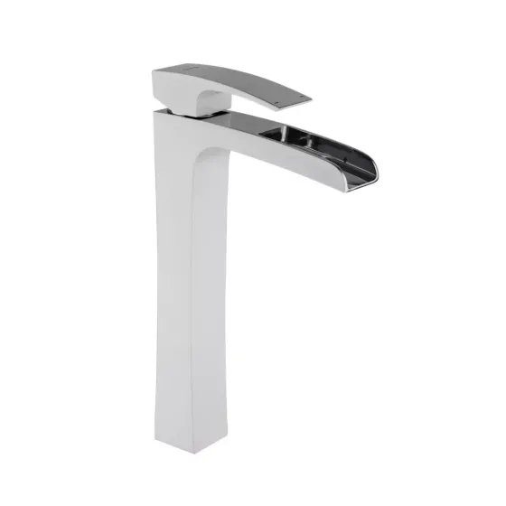 Змішувач для раковини високий GAPPO G1007-31 білий/хром Київ