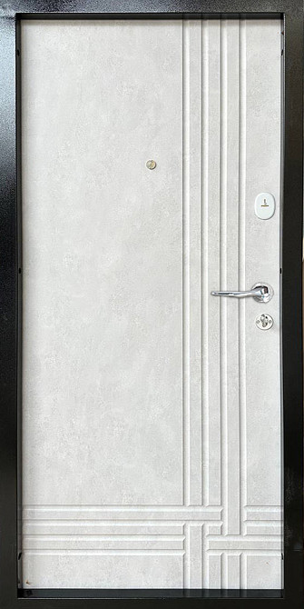 Двери квартирные, серия ТИП 2.3 модель 127 бетон антрацит/бетон снежный 860 Киев - изображение 2