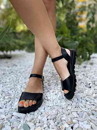 Mermaid Босоніжки жіночі Mermaid 20-1 чорні (літо, шкіра натуральна) (978) Коломыя
