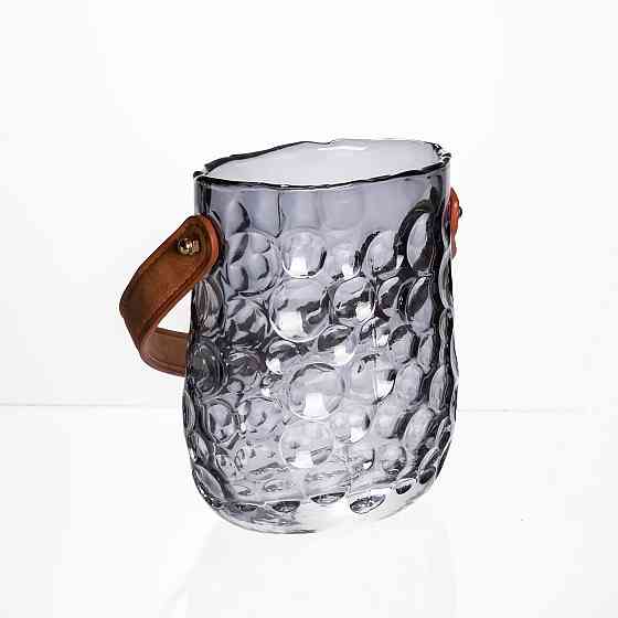 Yiwu Ваза сумочка з ручкою 11,5×7,5×15 см 800 мл Сірий HP-19-153-2 Коломия