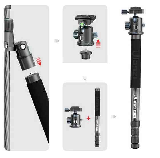 Штатив карбоновый облегченный 51-162см Ulanzi MT-60 Киев