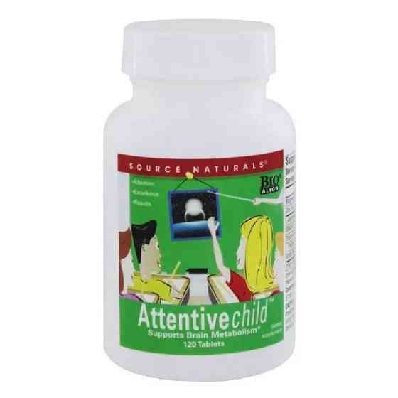 Комплекс Уважна Дитина, Attentive Child, Source Naturals, 30 таблеток Київ