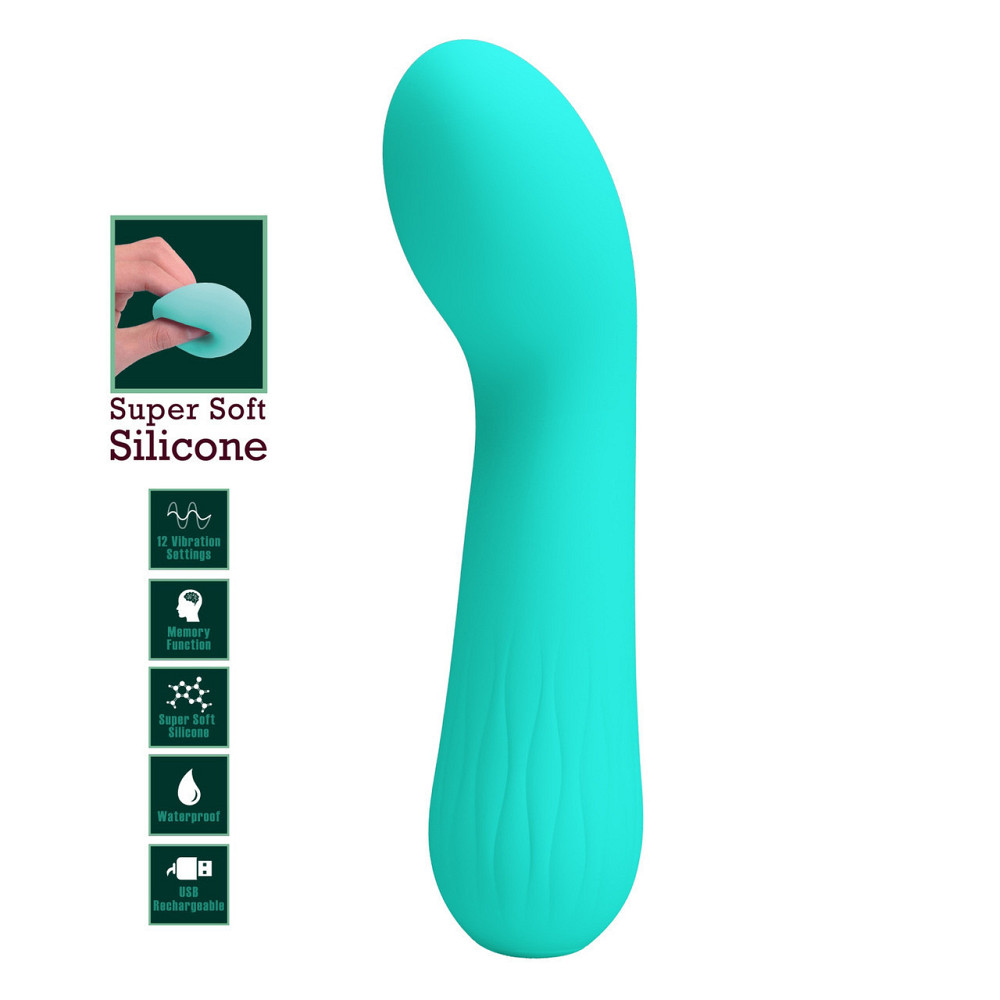 Вибромассажер для стимуляции точки G Pretty Love - Faun Green, BI-014724-4 Sex Aura Киев - изображение 2